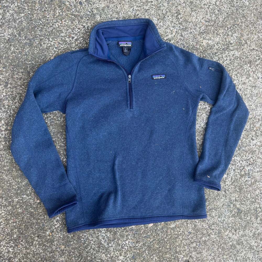 Patagonia Better Sweater 1/4-Zip Fleece Pullover Blue Size M